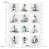 Latarnia morska, wybrzeże, morze, ocean, nawigacja, architektura, pejzaż, akwarela*Lighthouse, coast, sea, ocean, navigation, architecture, landscape, watercolor